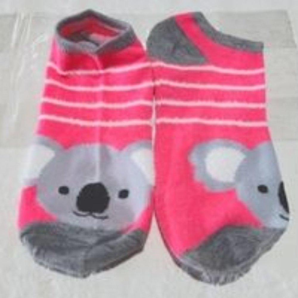 Koala + Pink Striped Socks - Picture 5 of 5